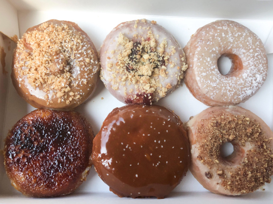 A half dozen of doughnuts from District Doughnut