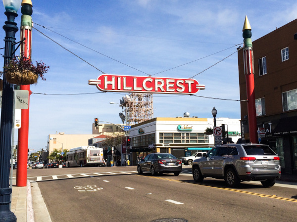 Hillcrest's sign in San Diego, California