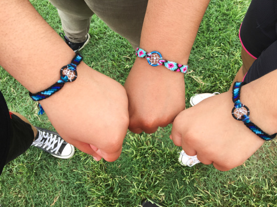 Dream catcher bracelets at Festival Peruano de Arlington in Virginia