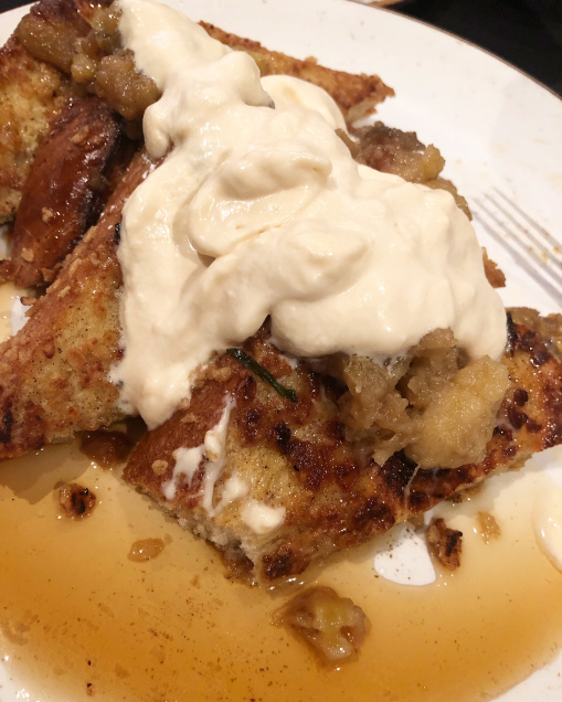 A plate of Dos Caminos’ Mexican French Toast