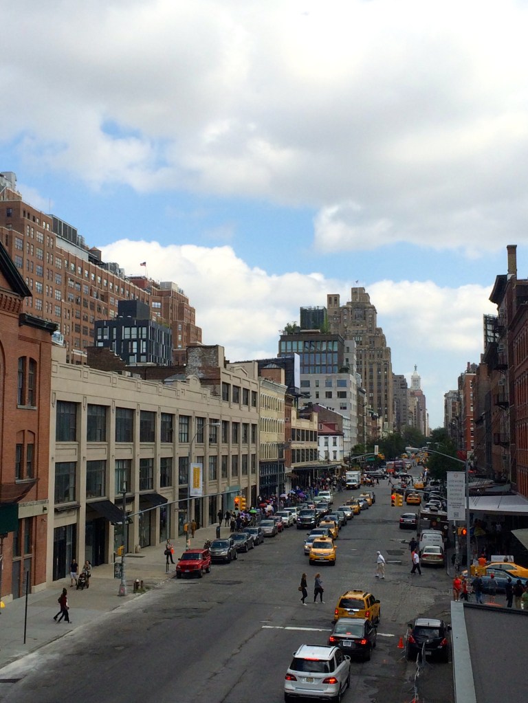 View of a Manhattan street from the High Line