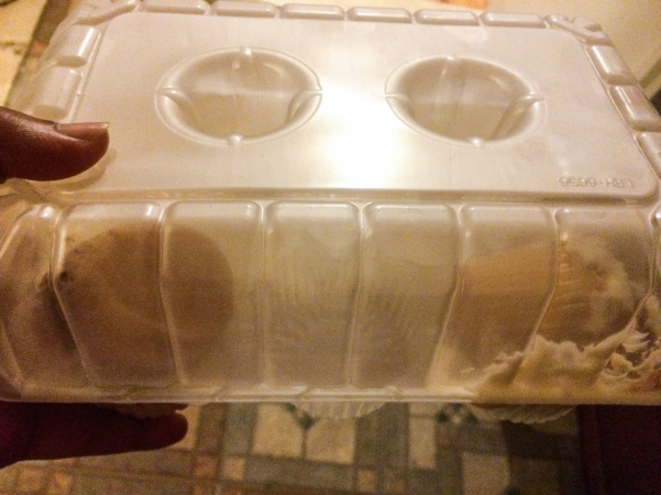 A container of cupcakes