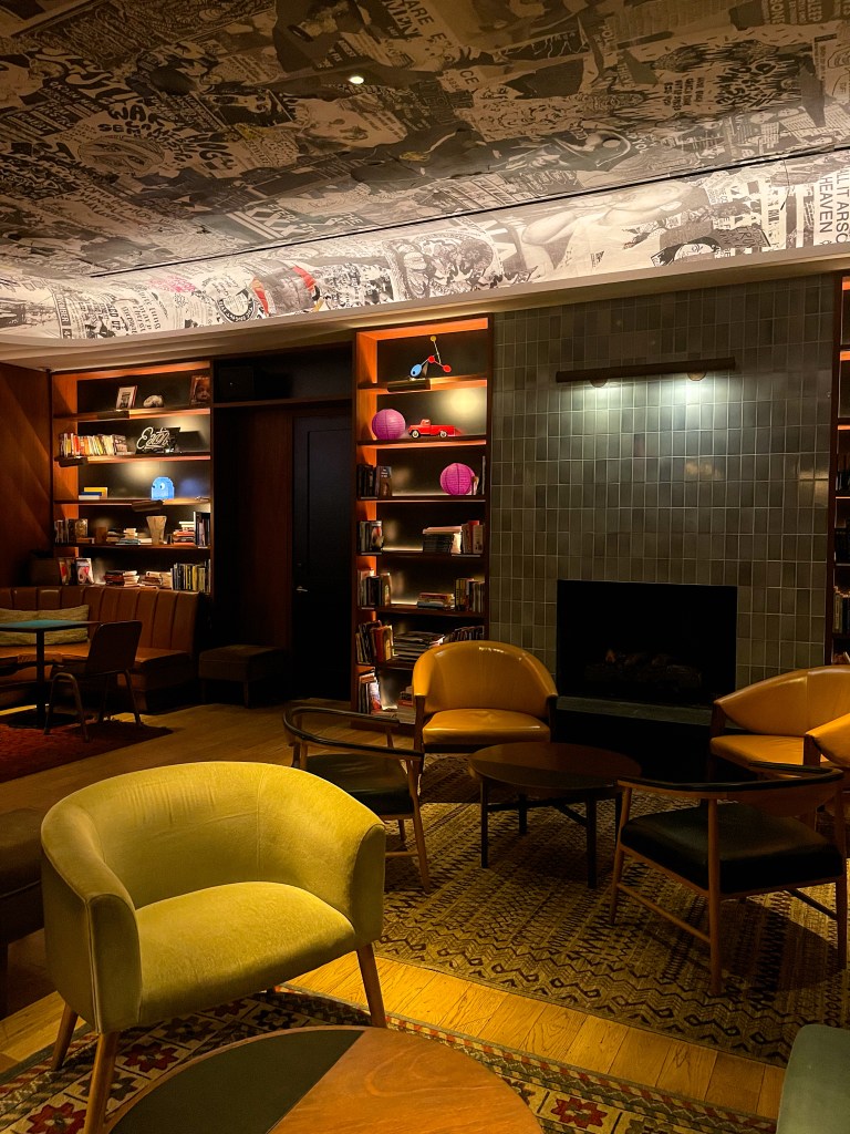 seats in a lounge area inside of Eaton D.C.