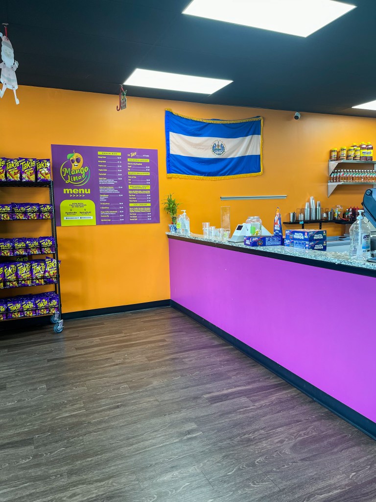 Inside of MangoLina, a Salvadoran shop in Hyattsville, Maryland